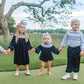 NAVY VELVET SMOCKED NUTCRACKER DRESS