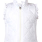 Vera Vest with Ruffles - White