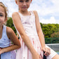 Peach Heart Scuba Tennis Dress