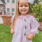 PINK GINGHAM TREES BISHOP DRESS