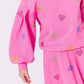 Pink Sparkle Hearts Set