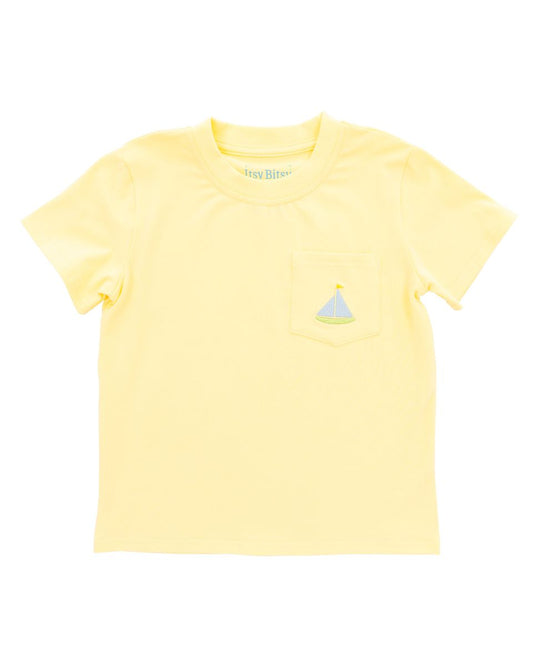 Pocket Tee- Sailboat