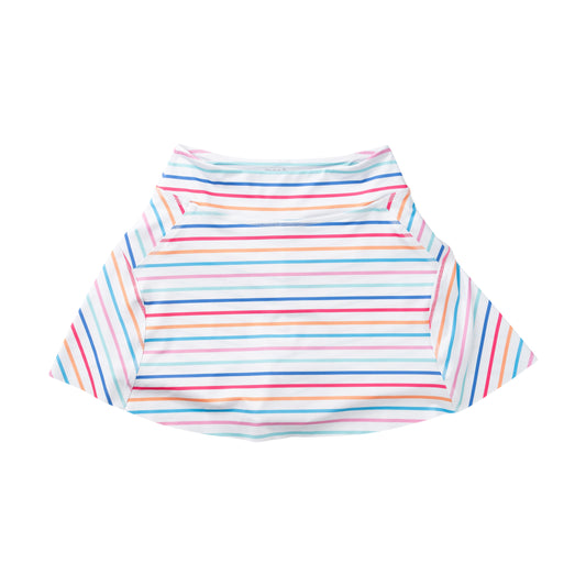 Girls Tennis Twirl Skort | Sunkissed Stripe