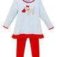 Puppy Love Ruffle Pants Set