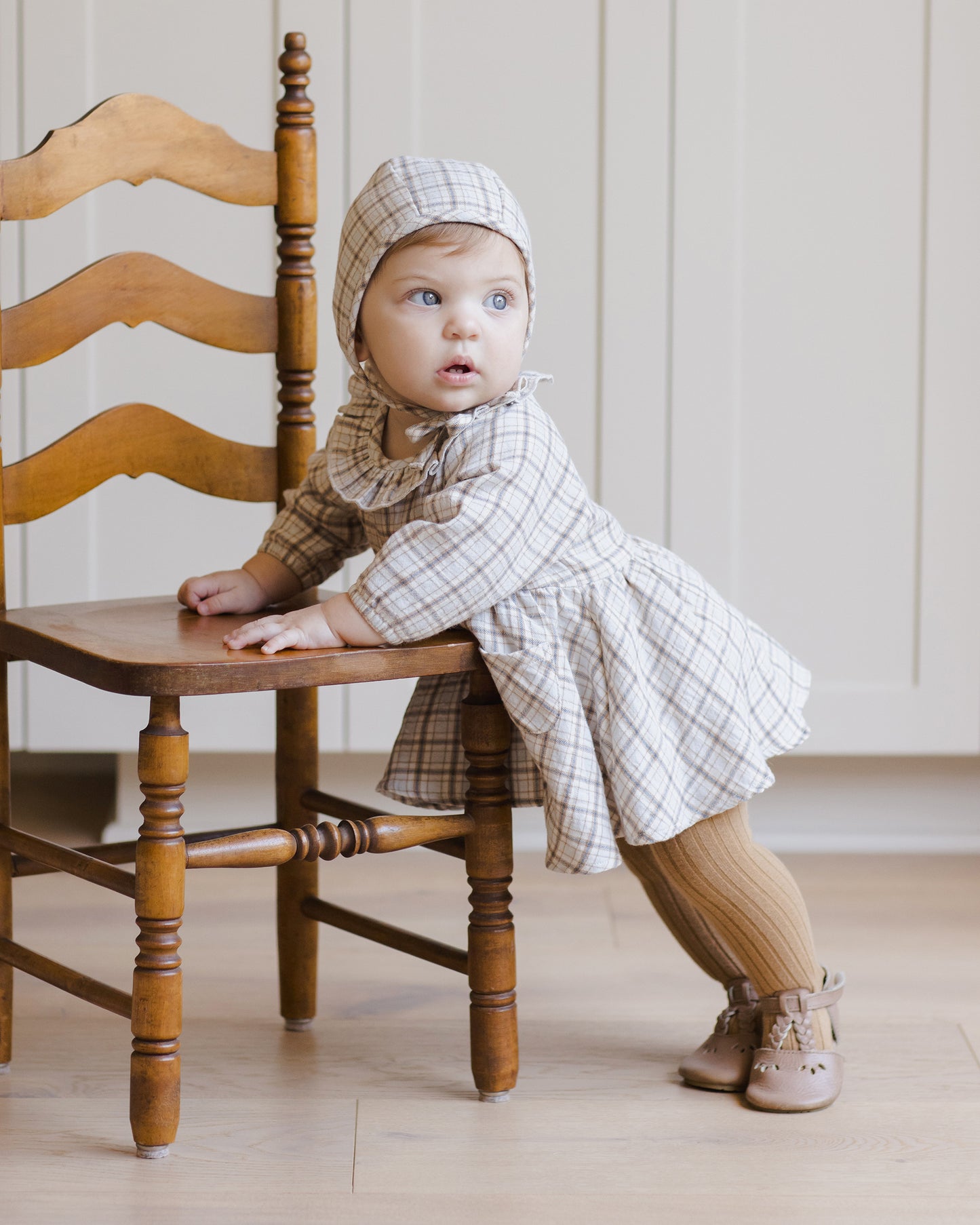 Simone Dress || Blue Plaid