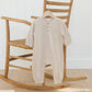 Long Sleeve Pocket Jumpsuit || Gold Stripe