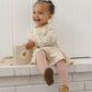 TIERED JERSEY DRESS FLORAL VINE