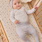 SIDE SNAP BODYSUIT + PANT SET CLOUD STRIPE