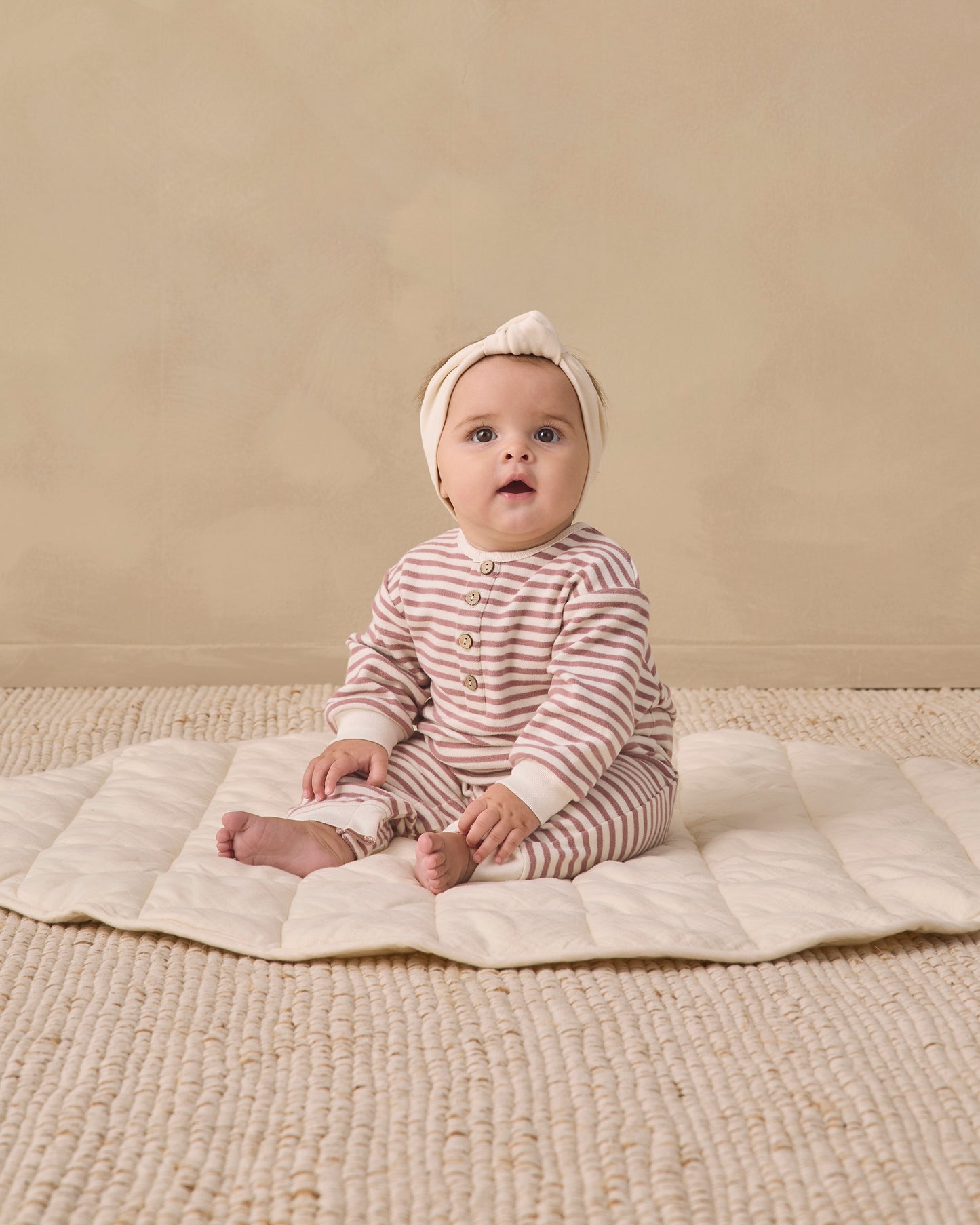RELAXED JUMPSUIT MULBERRY STRIPE