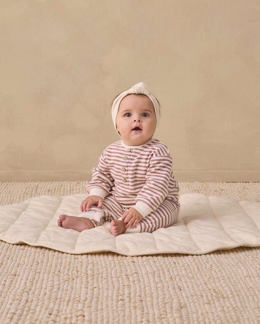 RELAXED JUMPSUIT MULBERRY STRIPE