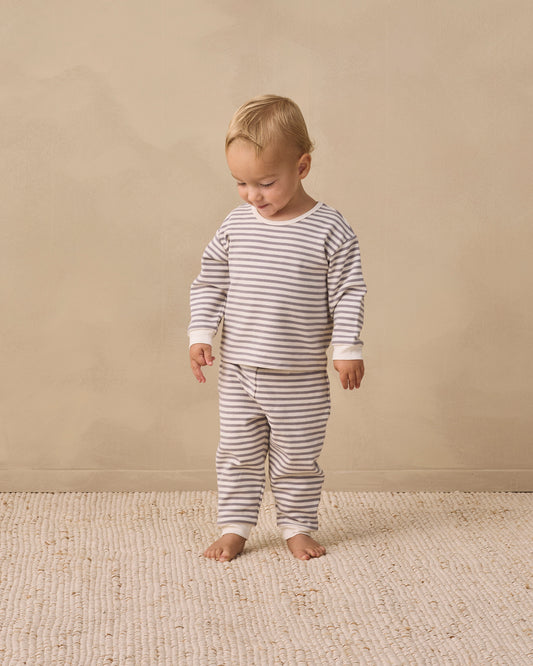 COZY SET SLATE STRIPE