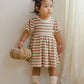 DARLA DRESS SPICE STRIPE