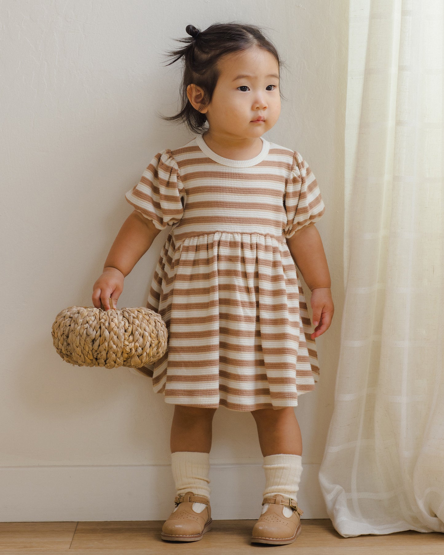 DARLA DRESS SPICE STRIPE