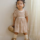 DARLA DRESS SPICE STRIPE