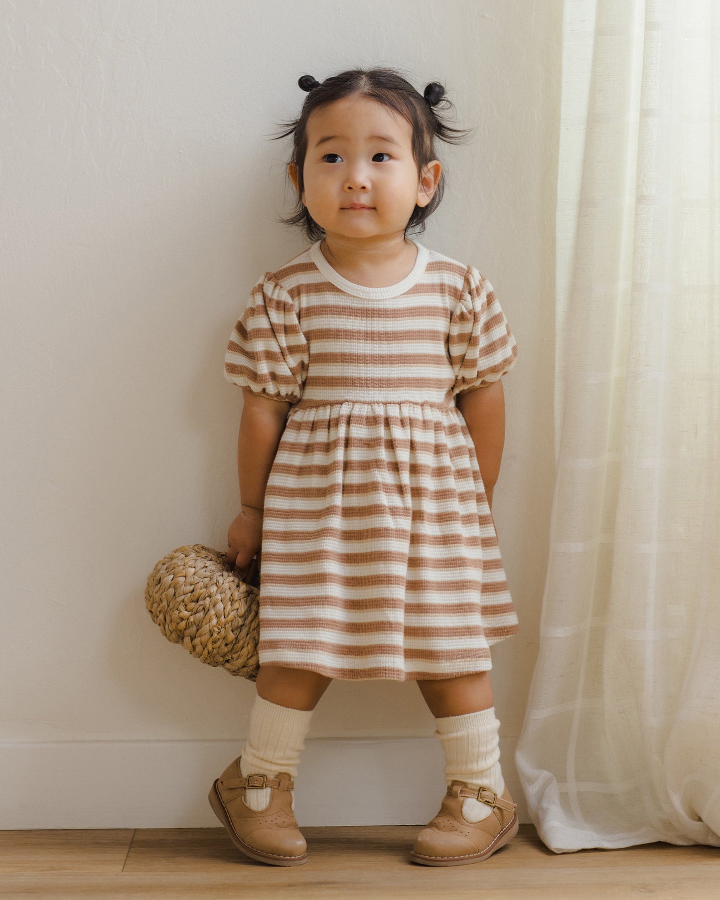 DARLA DRESS SPICE STRIPE