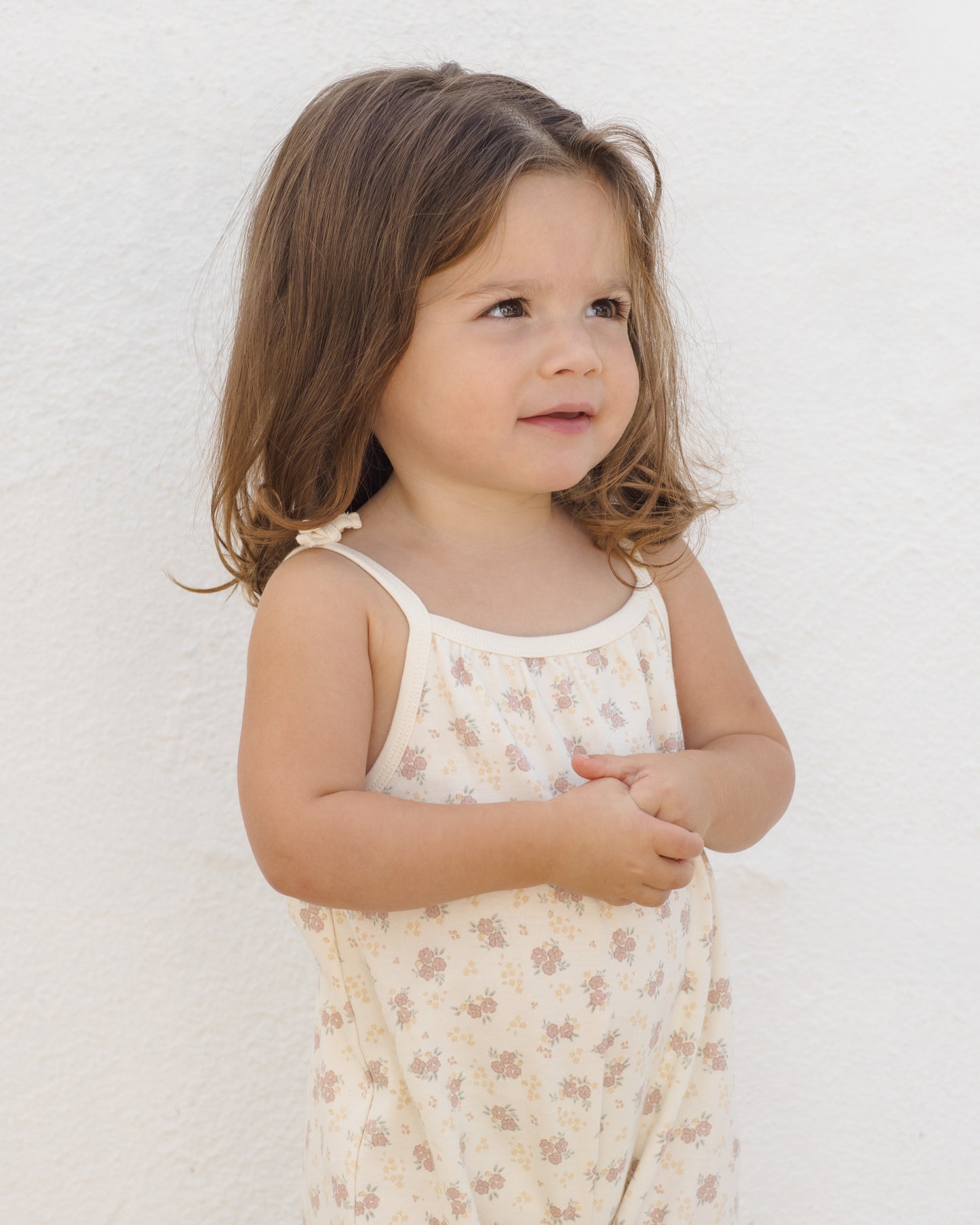 Smocked Jumpsuit || Flower Field
