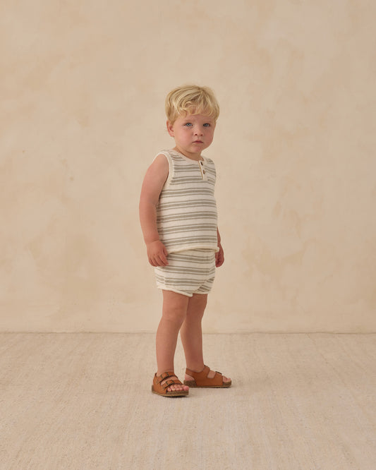 Taylor Knit Set || Sage Stripe