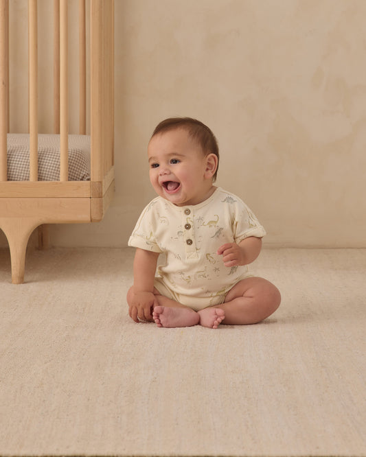 Short Sleeve One-Piece || Dinosaur