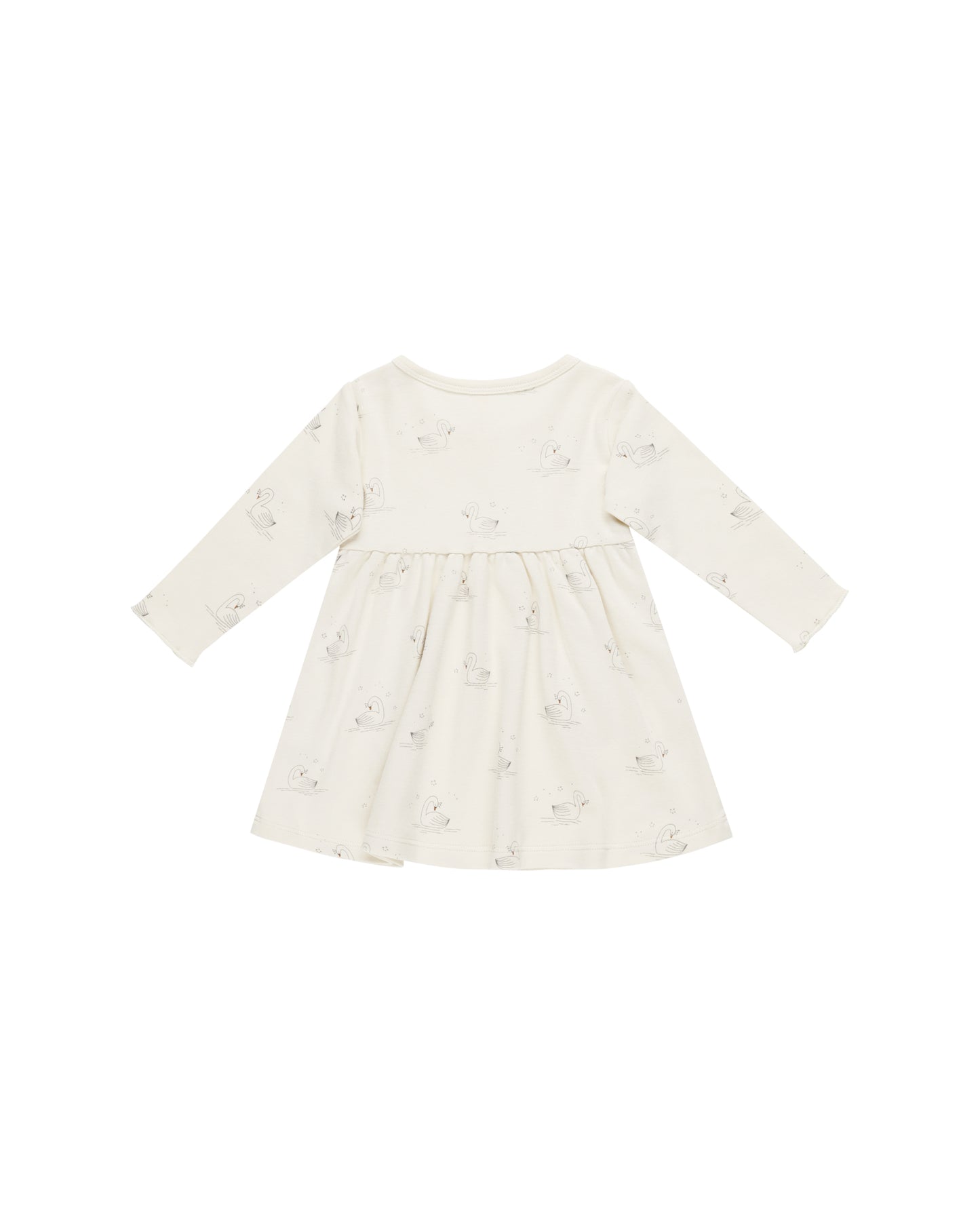 Long Sleeve Baby Dress || Swans