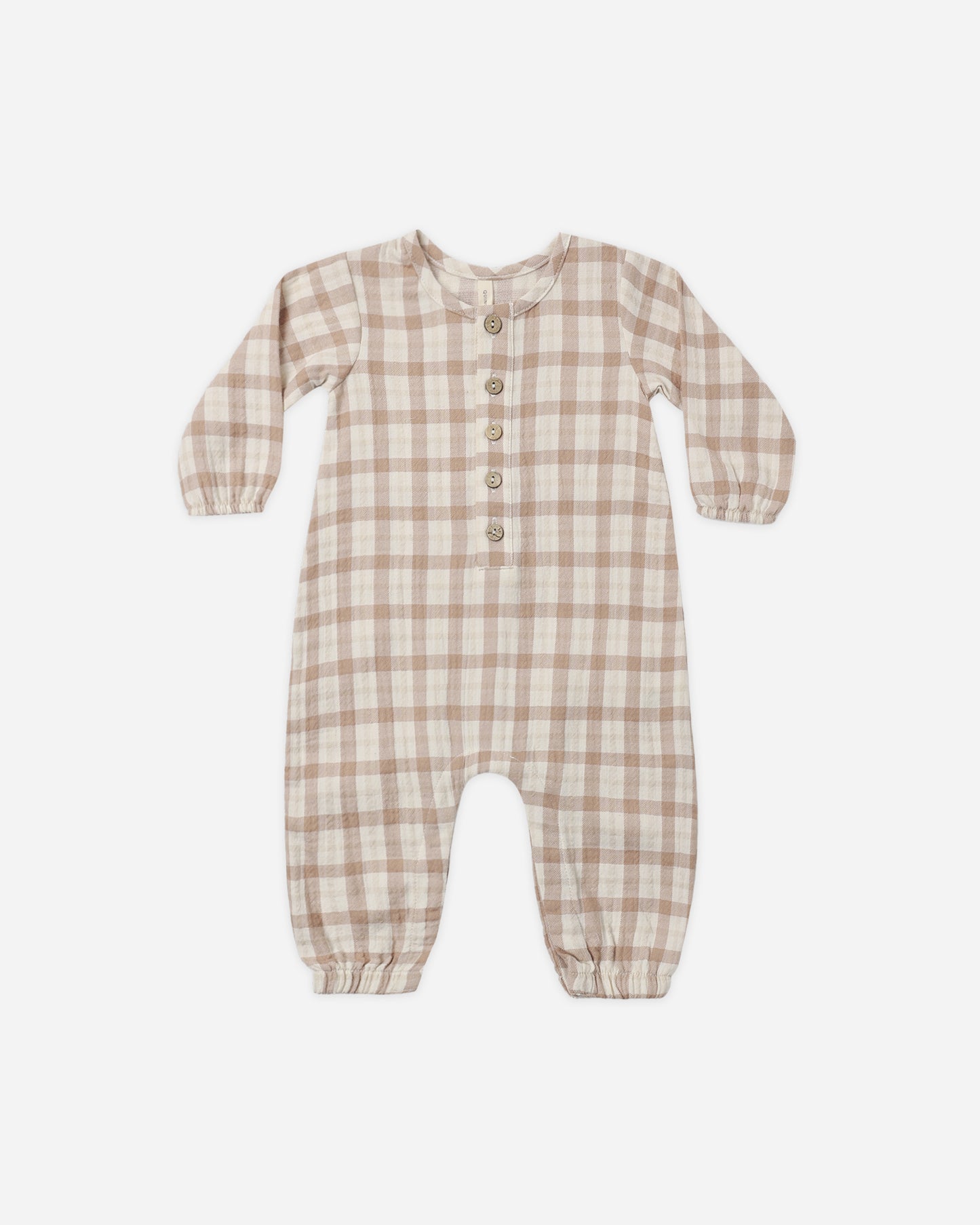 WOVEN JUMPSUIT RUSTIC PLAID