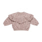 Ruffle Fleece Sweatshirt || Polka Dots