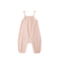 Smocked Jumpsuit || Melon Micro Stripe
