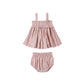 Mae Smocked Top + Bloomer Set || Mauve