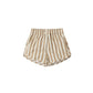 Boys Swim Short || Retro Latte Stripe