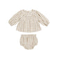 Mia Top + Bloomer Set || Cinnamon Plaid