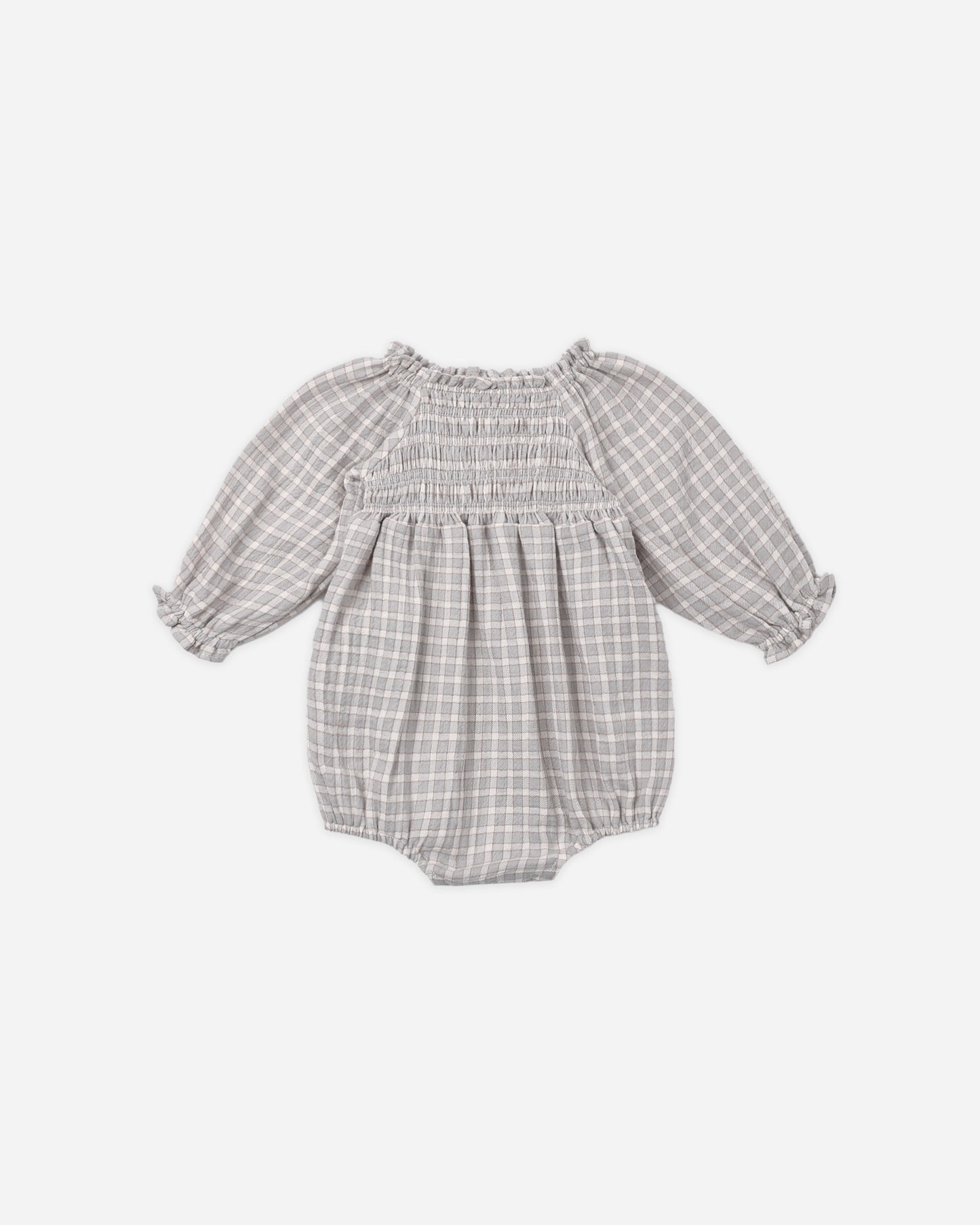 EDEN ROMPER BLUE GINGHAM