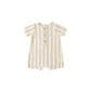 Short Sleeve Woven Romper || Summer Stripe