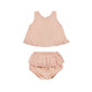 Ruffled Tulip Top + Bloomer Set || Melon
