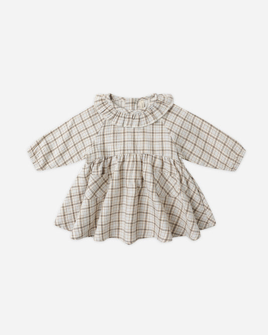 Simone Dress || Blue Plaid