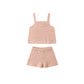 Pointelle Knit Tank + Short Set || Melon