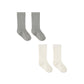 Socks Set || Ivory, Dusty Blue