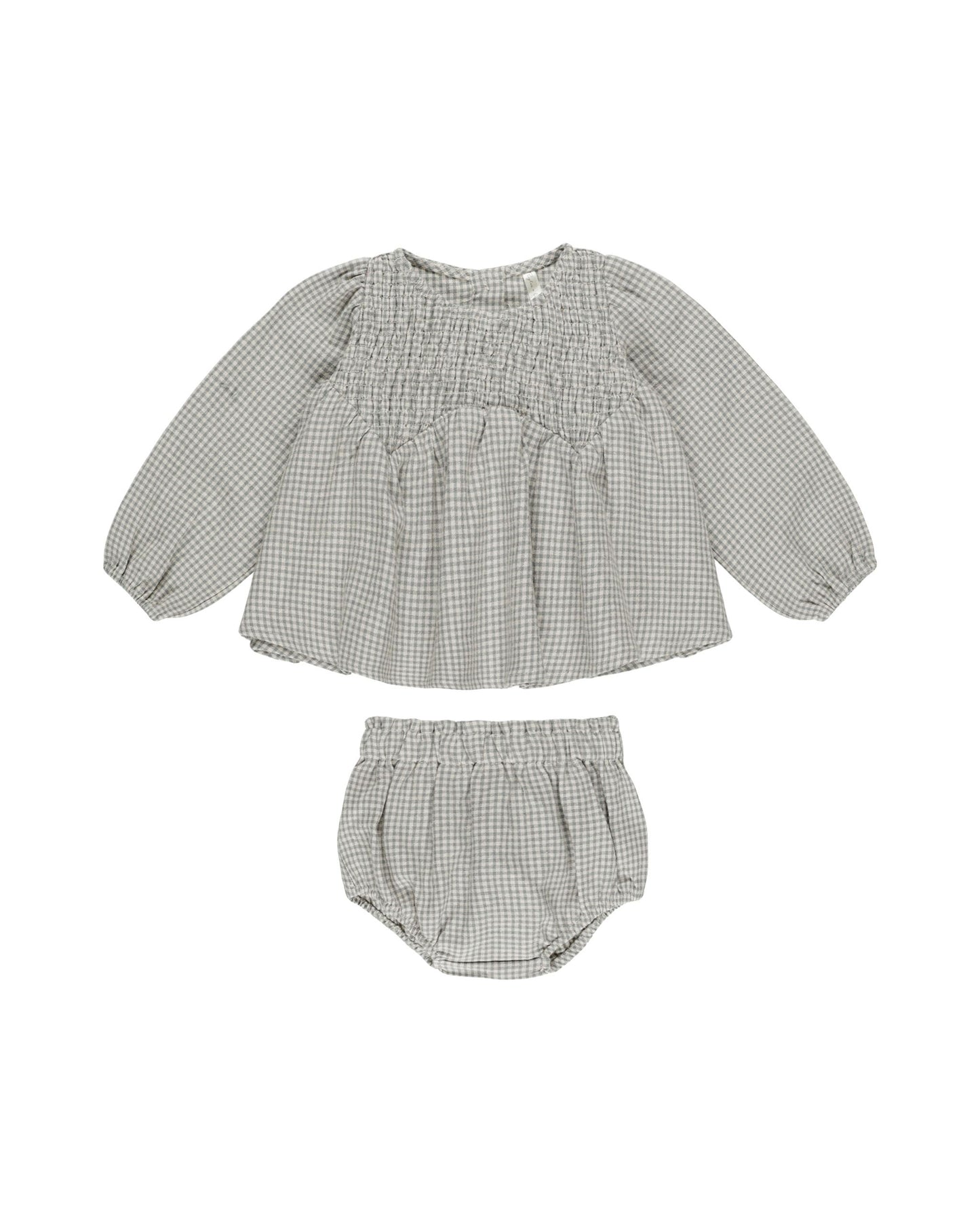 Sophia Top + Bloomer Set || Forest Gingham