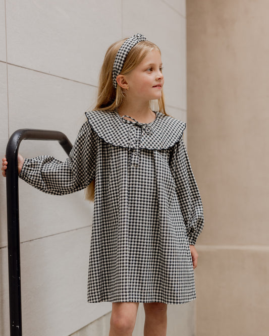 Mini Dress || Black Gingham