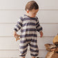 HENLEY JUMPSUIT SAGE STRIPE