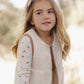 RIBBED LONG SLEEVE NATURAL DITSY