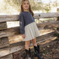 SWEATSHIRT DRESS VINTAGE FLEUR