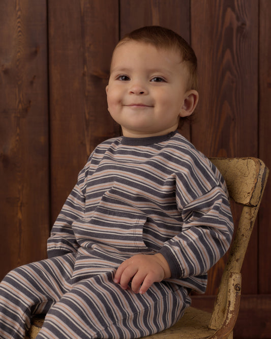 RELAXED SET BLUE STRIPE