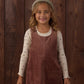 RIBBED LONG SLEEVE NATURAL DITSY