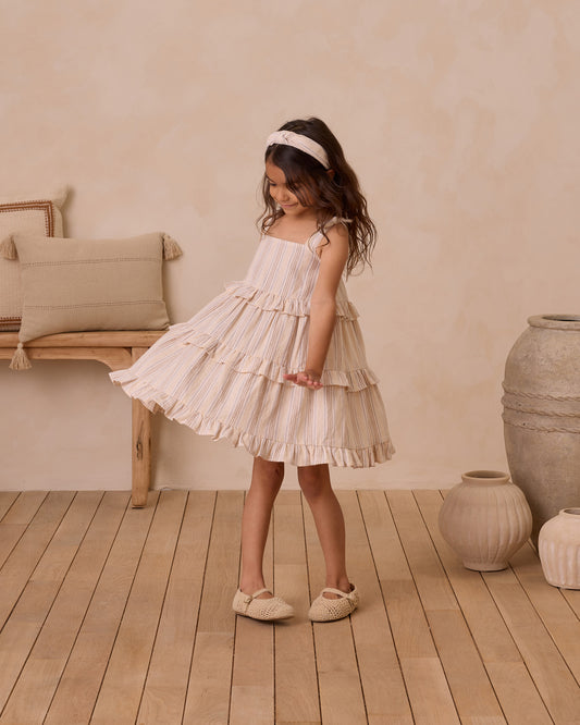 Ruffle Swing Dress | Summer Stripe