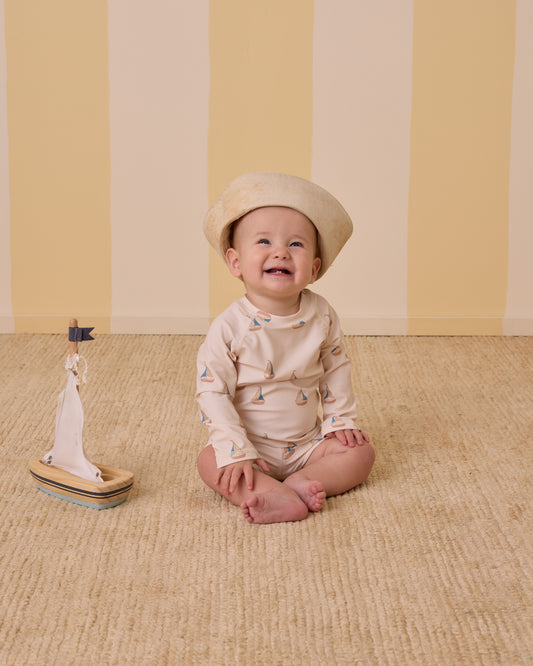 Boys Rashguard Set || Sailboats