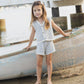 Knit Vest Set ||  Marine Stripe