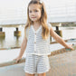Knit Vest Set ||  Marine Stripe