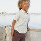 Collared Short Sleeve Shirt || Anchors