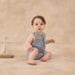 Mavrick Romper || Marine Gingham
