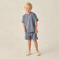 Oceanside Tech Short || Heathered Marine