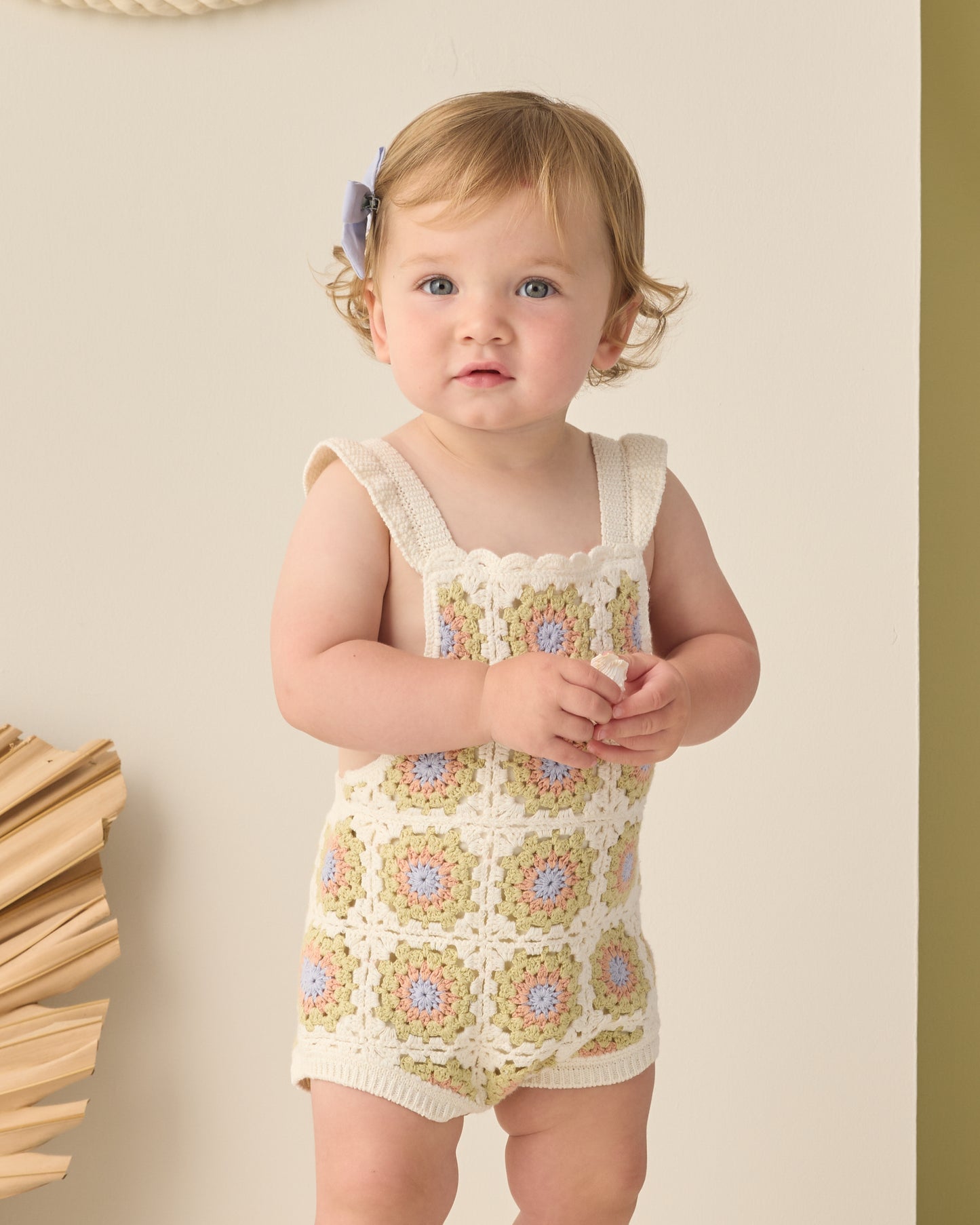Crochet Romper || Citron Daisy Check